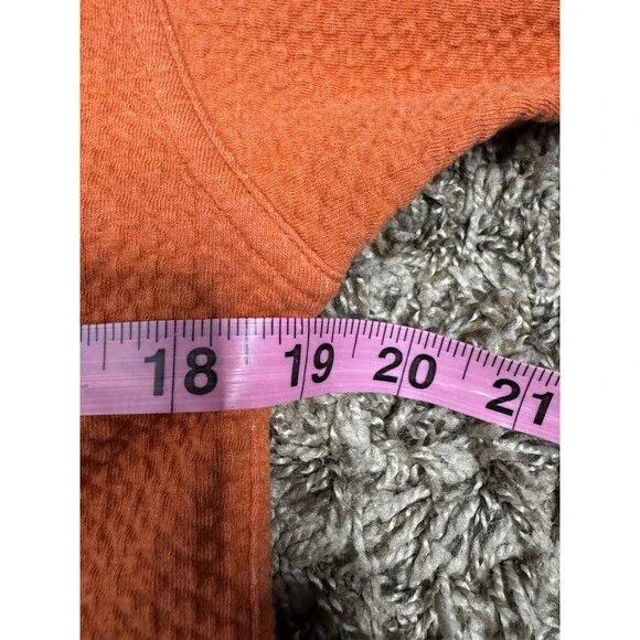 Lululemon All Yours Hoodie Sweater Womens 4 Orange Bubble Dot Pullover Stretch - Picture 14 of 16